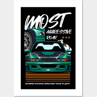 GTR E46 Most Aggressive Roar Posters and Art